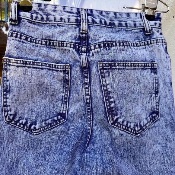 SHEIN - Women's Denium JEANS Sz XS - BLUE ACID WASH - Picture 4 of 14